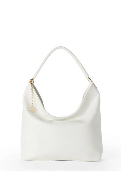 JEANE & JAX EMILY II CLASSIC HOBO WHITE