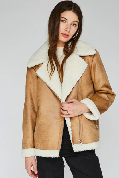 The Bumwrap Gentle Fawn Emilia Jacket Tan