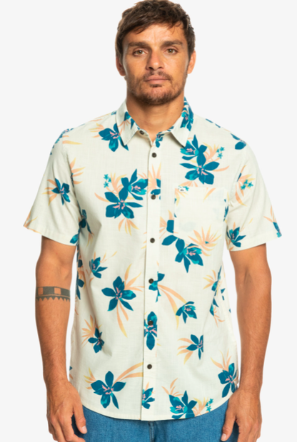 QUIKSILVER HOLIDAZED SHORT SLEEVE SHIRT BIRCH