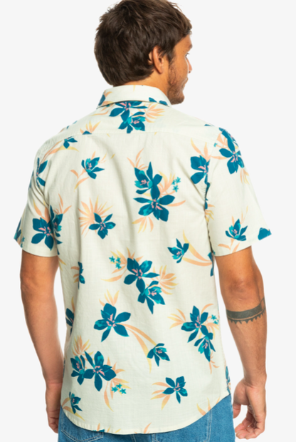 QUIKSILVER HOLIDAZED SHORT SLEEVE SHIRT BIRCH