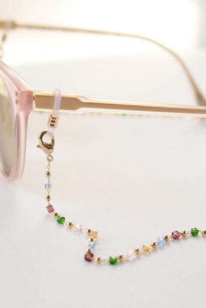 LOVER'S TEMPO PRISM BEADED GLASSES CHAIN MULTI