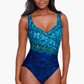 MIRACLESUIT ALHAMBRA IT'S A WRAP ONE PIECE SWIMSUIT BLUE MULTI