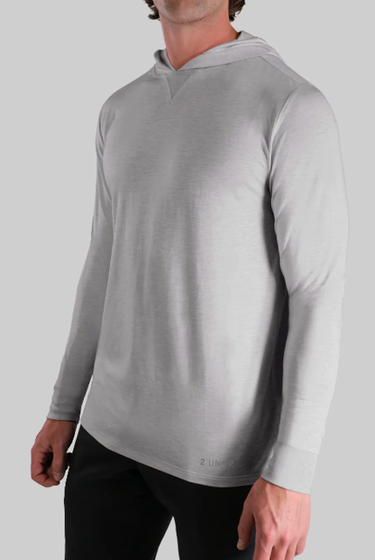 2UNDR LONG SLEEVE HOODED SHIRT