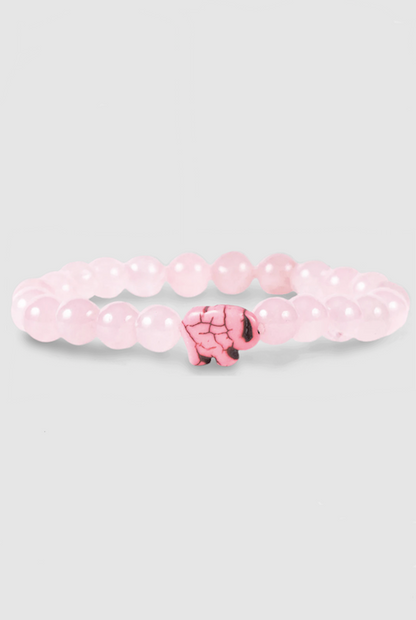 BRACELET ÉLÉPHANT D'EXPÉDITION FAHLO KENYA ORCHIDÉE ROSE