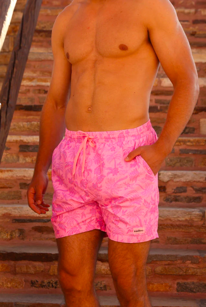 KULANI KINIS MENS SWIM TRUNKS FUCHSIA FEVER