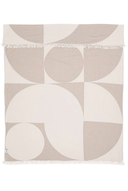 TOFINO TOWEL THE MONDO THROW BEIGE