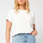 LSPACE ALL DAY TOP SHORT SLEEVE CREAM