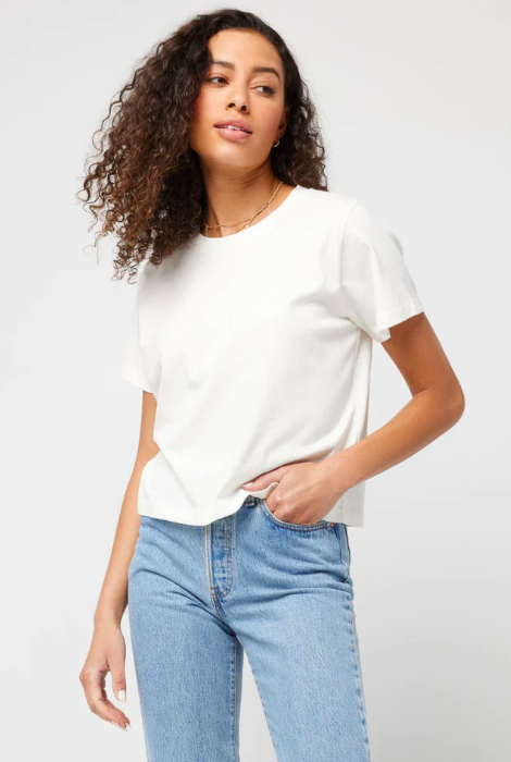 LSPACE ALL DAY TOP SHORT SLEEVE CREAM