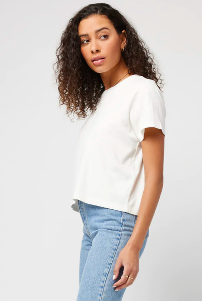 LSPACE ALL DAY TOP SHORT SLEEVE CREAM