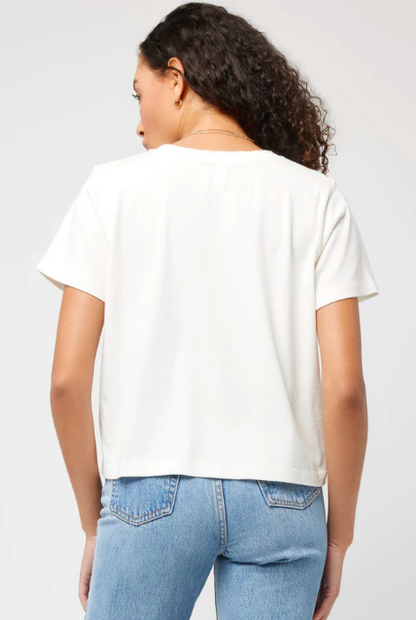 LSPACE ALL DAY TOP SHORT SLEEVE CREAM