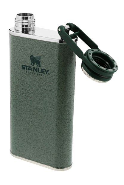 STANLEY CLASSIC EASY FILL 8 OZ WIDE MOUTH FLASK HAMMERSTONE GREEN