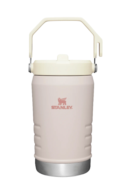 STANLEY THE ICE FLOW 40 OZ FLIP STRAW JUG ROSE QUARTZ