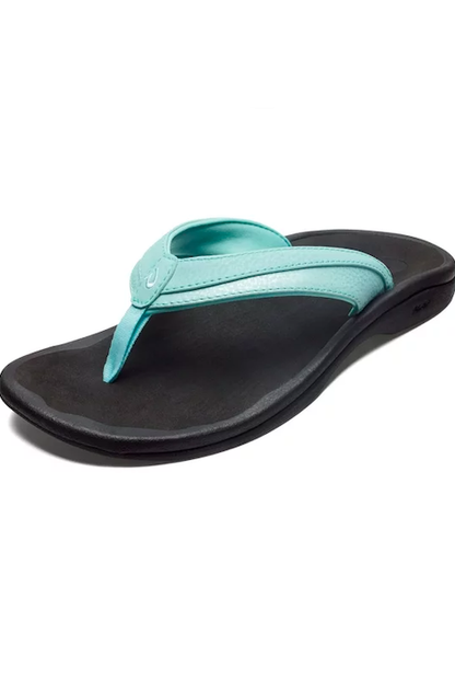 OLUKAI 'OHANA SANDAL SEA GLASS/BLACK