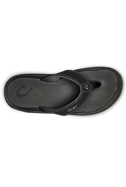 OLUKAI 'OHANA BLACK/DARK SHADOW