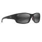 MAUI JIM LOCAL KINE - SHINY BLACK WITH GREY & MAROON/NEUTRAL GREY