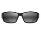 MAUI JIM LOCAL KINE - SHINY BLACK WITH GREY & MAROON/NEUTRAL GREY