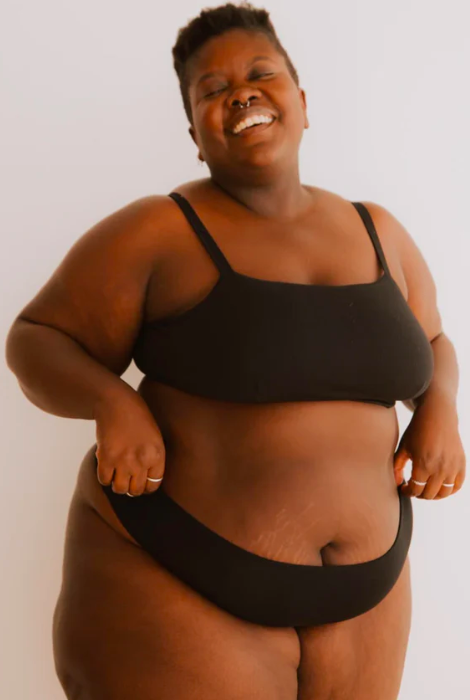 Huha High Rise Mineral Thong - Black
