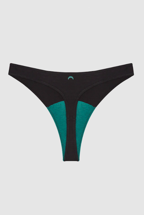 HUHA HIGH RISE THONG MINERAL UNDIES BLACK