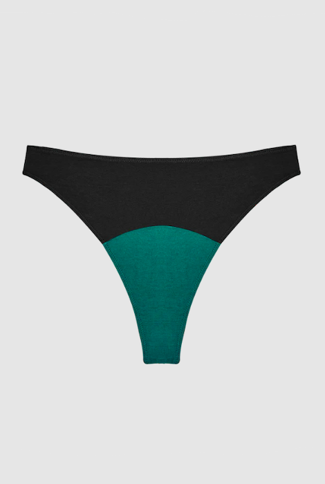 HUHA HIGH RISE THONG MINERAL UNDIES BLACK