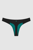 TANGA HUHA DE PERFIL BAJO NEGRO