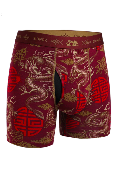 2UNDR SWING SHIFT 6" BOXER BRIEF YOT DRAGON