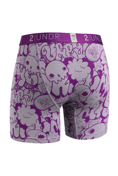 2UNDR SWING SHIFT 6" BOXER BRIEF SKULLED