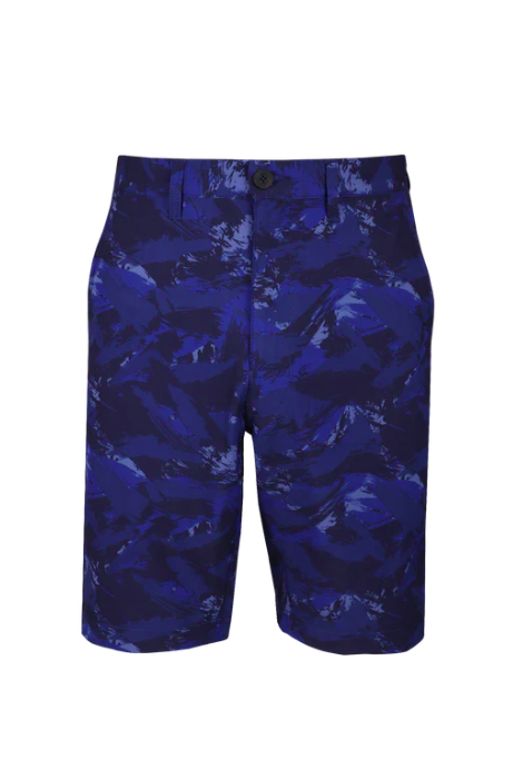 2UNDR THE BODHI PRINTS HYBRID SHORT BLUE STORM