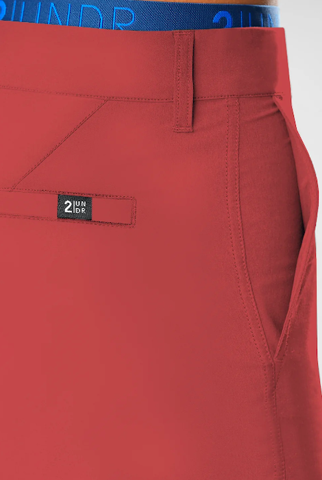 2UNDR THE BODHI HYBRID SHORT LIGHT RED