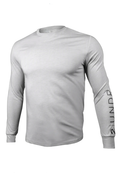 2UNDR All Day Branded Long Sleeve Crew H.Grey, men's shirt product photograph