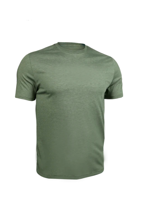 2UNDR ALL DAY CREW TEE HEATHERED GREEN