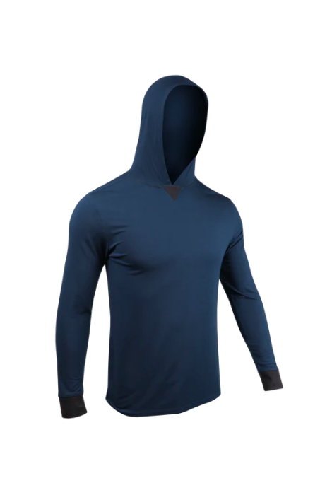 2UNDR LUXURY HOODED LONG SLEEVE PACIFIC NAVY