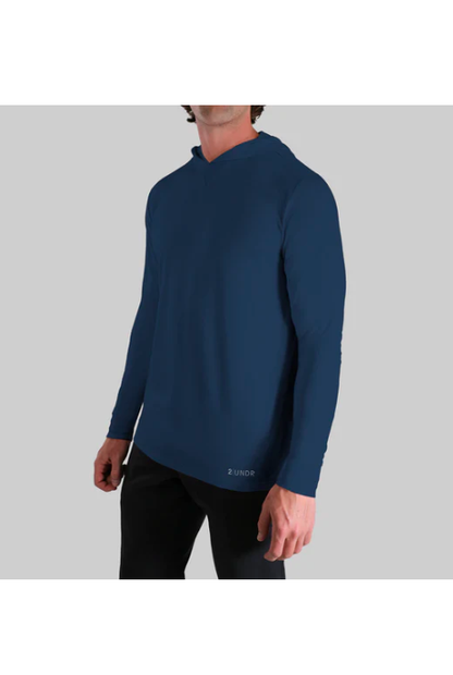 2UNDR LUXURY HOODED LONG SLEEVE PACIFIC NAVY