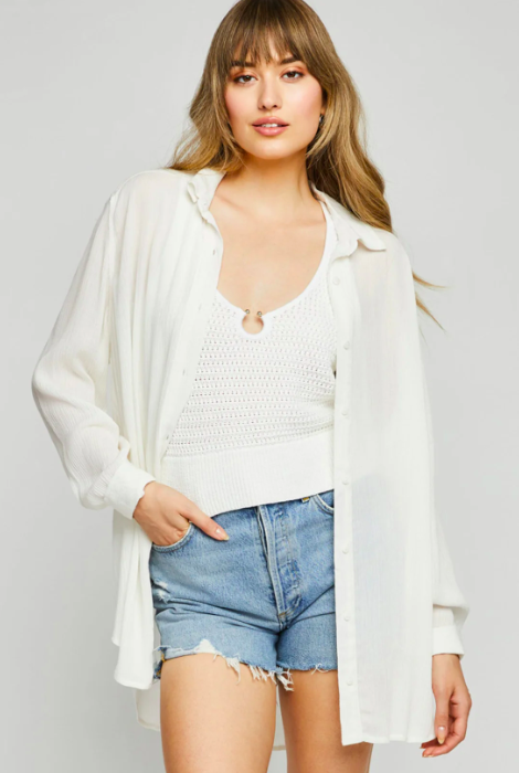 GENTLE FAWN RINA BUTTON DOWN SHIRT CREAM