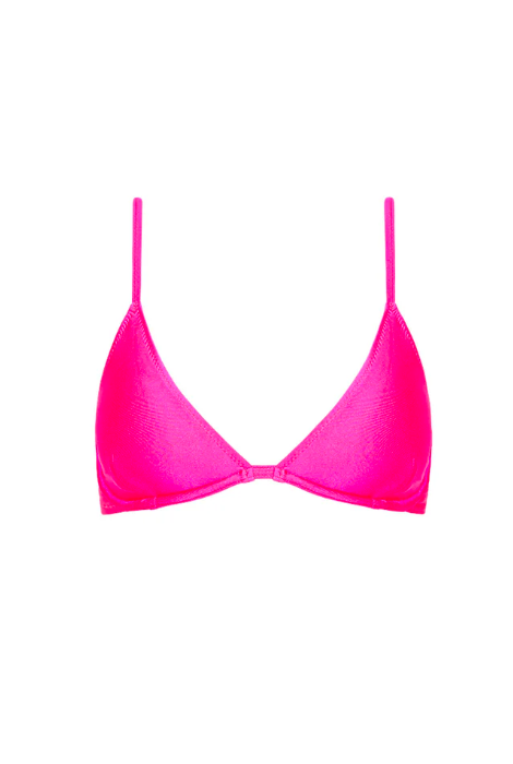 KULANI KINIS UNDERWIRE TRIANGLE B-C CUP TOP - POSH PINK