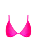 Kulani Kinis Underwire Triangle D+ Cup Top - Posh Pink, front product view