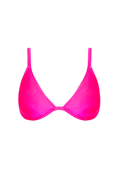 KULANI KINIS UNDERWIRE TRIANGLE D+ CUP TOP - POSH PINK