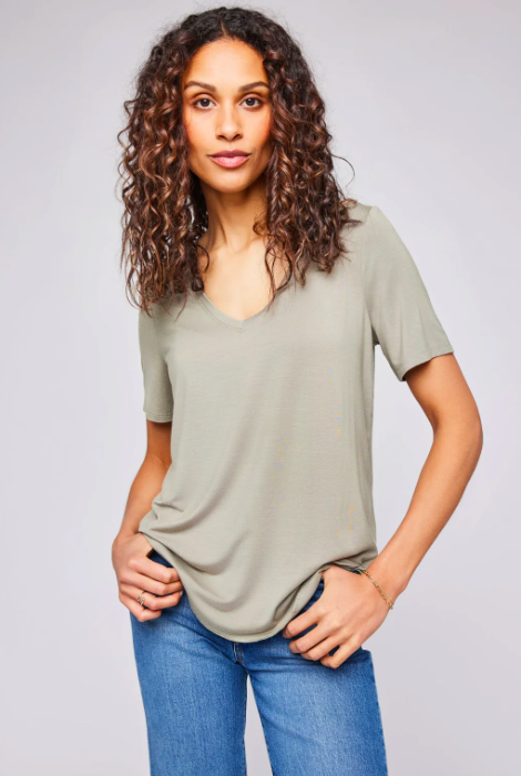 GENTLE FAWN LEWIS T SHIRT - SAGE