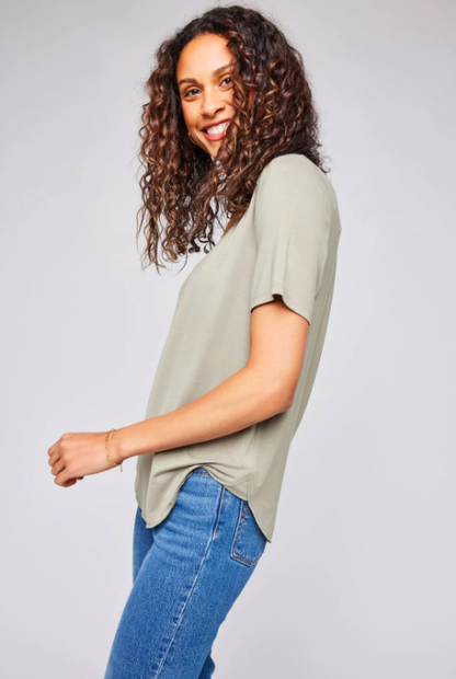 GENTLE FAWN LEWIS T SHIRT - SAGE