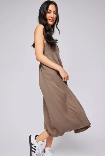 GENTLE FAWN JANE MIDI DRESS - OLIVE