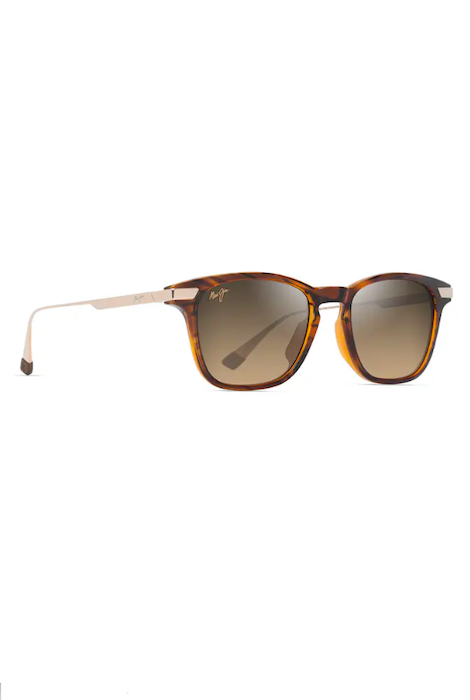 MAUI JIM MANA'OLANA - SHINY DARK HAVANA WITH GOLD/HCL BRONZE