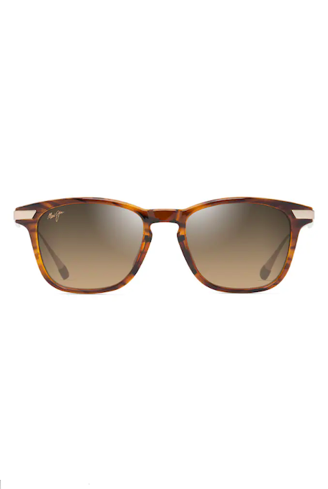 MAUI JIM MANA'OLANA - SHINY DARK HAVANA WITH GOLD/HCL BRONZE