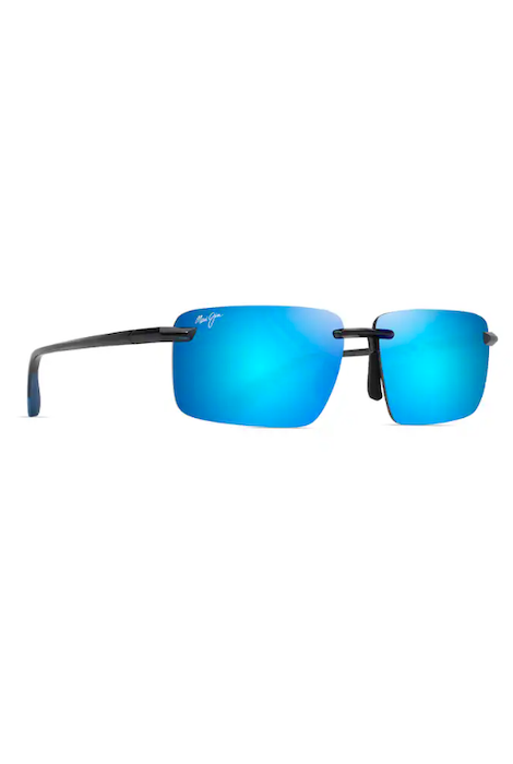 MAUI JIM LAULIMA SHINY TRANSLUSCENT DARK GREY/BLUE HAWAII