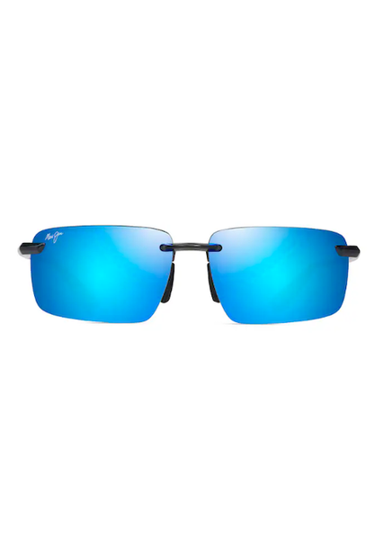 MAUI JIM LAULIMA BRILLANT TRANSLUSCENT GRIS FONCÉ/BLEU HAWAII