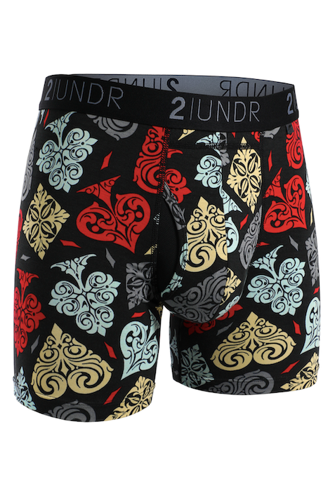 2UNDR SWING SHIFT 6" BOXER BRIEF SPADES