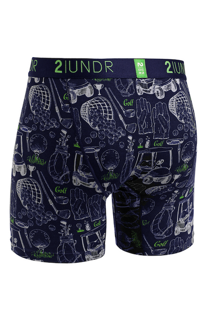 2UNDR SWING SHIFT 6" BOXER BRIEF RANGE TIME NAVY