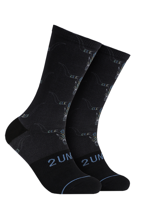 2UNDR FLEX PRINT SOCK SANTA FE O/S