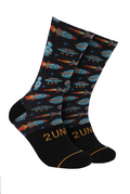 2UNDR Flex Print Sock Galactica, men's sock product photograph