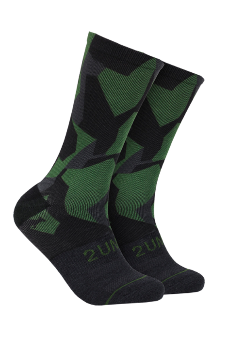 2UNDR FLEX PRINT SOCK FOREST CAMO