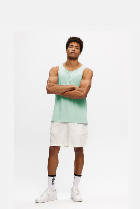 KUWALLA TEE EAZY TANK DUSTY AQUA