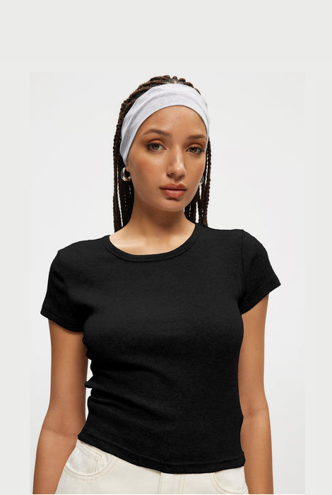 CAMISETA KUWALLA TEE ESSENTIAL RIB - NEGRA